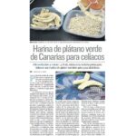 Harina de plátano verde de Canárias para celíacos