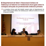 Dep. de Salut i Ass. Celíacs de Catalunya col.laboren per informar als metges d'atenció primària