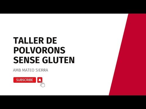 Taller de polvorons sense gluten