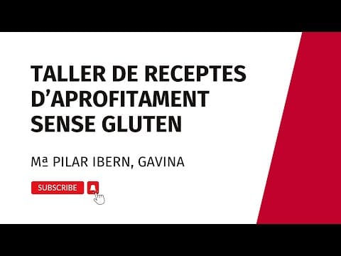 Taller de receptes d'aprofitament sense gluten, amb Gavina
